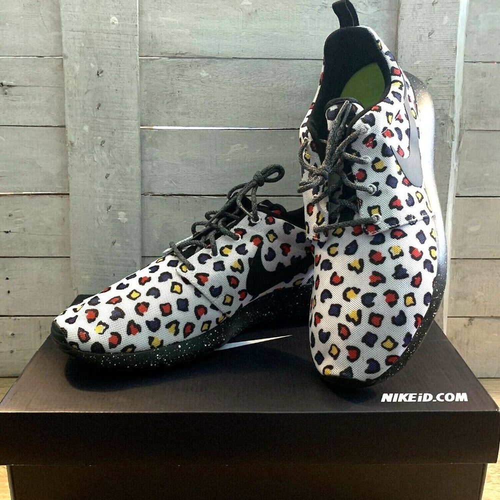 Nike Roshe Run ID Colorful Cheetah Print, New - Picture 4 of 7